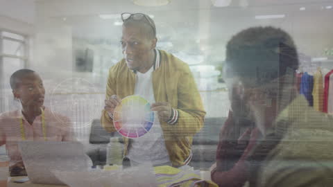 Creative Team Analyzing Color Theory Trends