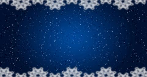 Festive Christmas Snowfall on Blue Patterned Background - Download Free Stock Images Pikwizard.com