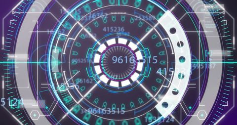 Futuristic Digital Interface with Scanning and Code - Download Free Stock Images Pikwizard.com