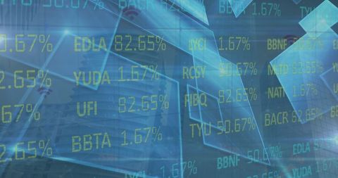 Data Processing Over Urban Skyline with Digital Interface - Download Free Stock Images Pikwizard.com