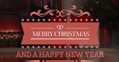festive christmas greeting over gift - Download Free Stock Images Pikwizard.com