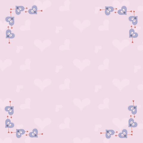 Heart Symbols and Copy Space on Pink & Transparent Background