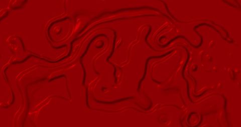 Abstract glowing red liquid patterns forming fluid waves
