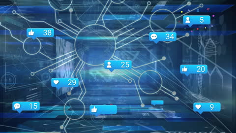 Digital Network Connections with Social Media Interface