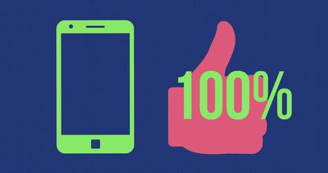 Colorful social media approval interface design