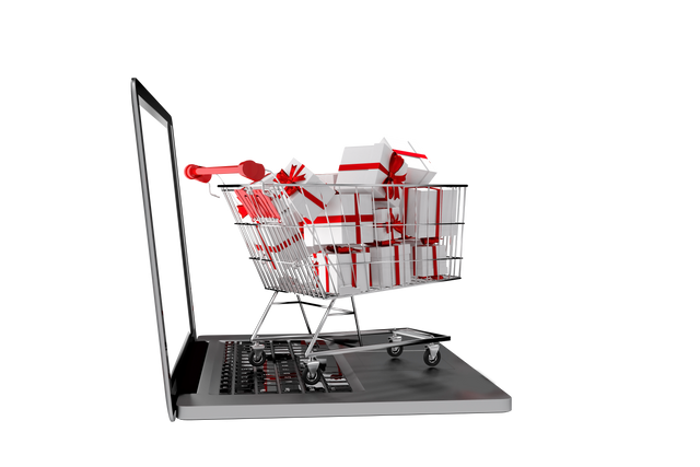 Transparent Illustration of Laptop Shopping Trolley with Gifts Vector - Download Free Stock Videos Pikwizard.com