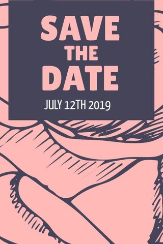 Elegant Save the Date Event Announcement with Abstract Design - Download Free Stock Templates Pikwizard.com