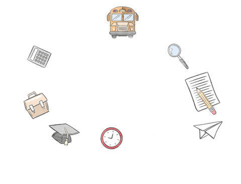 Transparent Background School Symbols for Education and Learning - Download Free Stock Videos Pikwizard.com