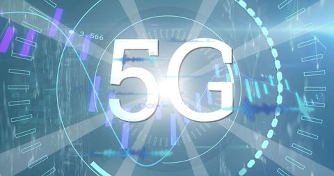 Digital 5G Connection with Graphs and Data Visualizations - Download Free Stock Images Pikwizard.com