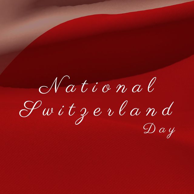 Illustrative image of national switzerland day text against red and pink background, copy space - Download Free Stock Videos Pikwizard.com
