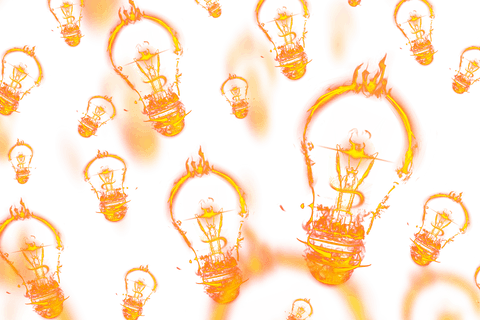 burning lightbulbs on transparent background - Download Free Stock Videos Pikwizard.com