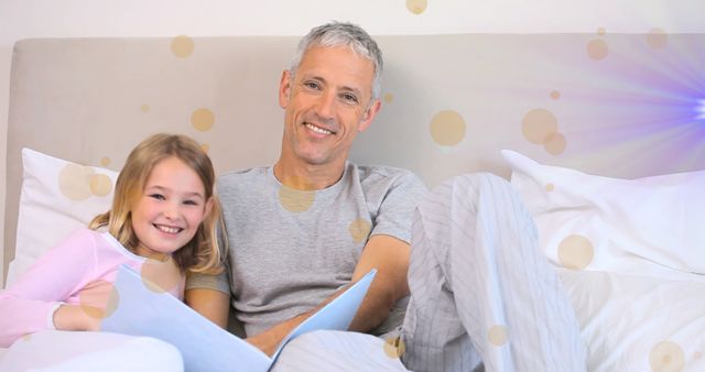 Father and Daughter Reading Bedtime Story Smiling - Download Free Stock Images Pikwizard.com