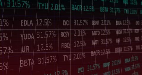 Stock Market Data on Holographic Display with Index Fluctuations - Download Free Stock Images Pikwizard.com