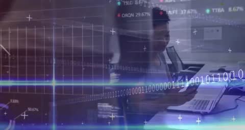 Digital Brainstorming in Glass-Walled Tech Conference Room