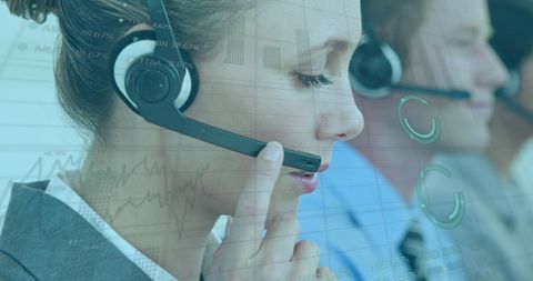 Customer Support Team Working on Global Digital Solutions