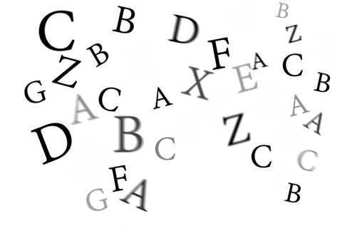 floating black and white letters on transparent background - Download Free Stock Videos Pikwizard.com