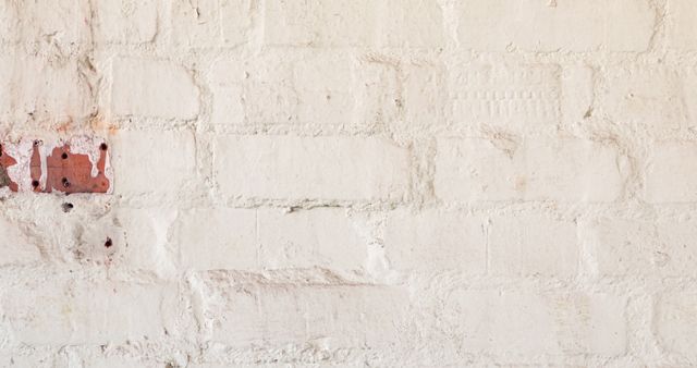 Close-Up of White Painted Brick Wall with Textured Surface - Download Free Stock Images Pikwizard.com