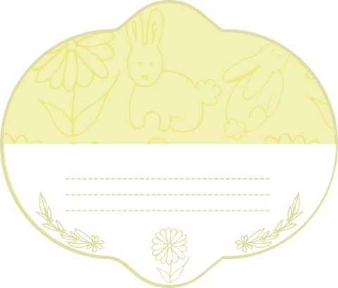 playful rabbits displayed on yellow transparent banner - Download Free Stock Videos Pikwizard.com