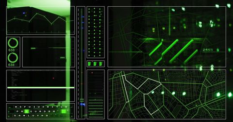 Digital Interface Panels Showing Data Analytics in Server Room - Download Free Stock Images Pikwizard.com
