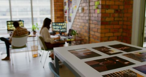 Creative processes in modern graphic design office