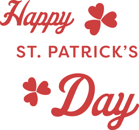 bold happy st. patrick's day text on transparent background - Download Free Stock Videos Pikwizard.com