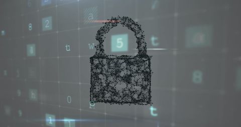 Cybersecurity Concept with Digital Padlock and Code Matrix - Download Free Stock Images Pikwizard.com