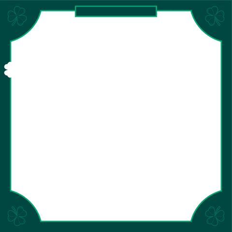 transparent decorative border with clover motif and label - Download Free Stock Videos Pikwizard.com