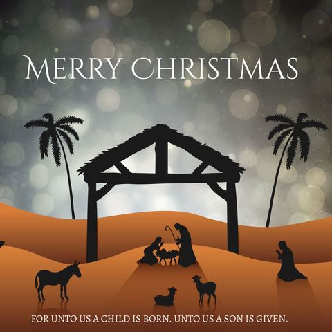 serene nativity scene for christmas greetings and religious events - Download Free Stock Templates Pikwizard.com