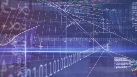 Data Processing Animation with Basketball Athlete