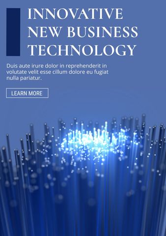 futuristic fiber optic technology concept with glowing network - Download Free Stock Templates Pikwizard.com