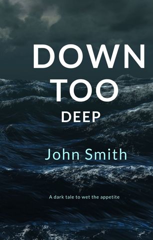 Tumultuous Ocean Waves Captivate in Suspenseful Novel Cover Design - Download Free Stock Templates Pikwizard.com