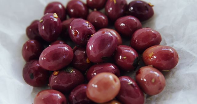 Close-up of Shiny Marinated Kalamata Olives - Download Free Stock Images Pikwizard.com