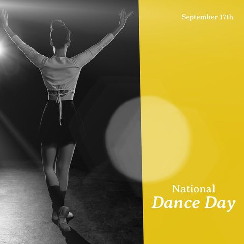 ballerina celebrating national dance day on stage - Download Free Stock Templates Pikwizard.com