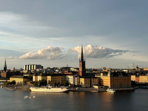 Stockholm Panorama with Riddarholmen and Historic Architecture
