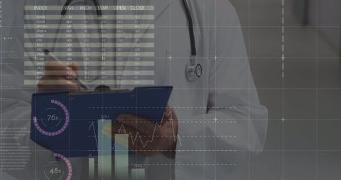 Medical Professional Analyzing Data at Hospital - Download Free Stock Images Pikwizard.com