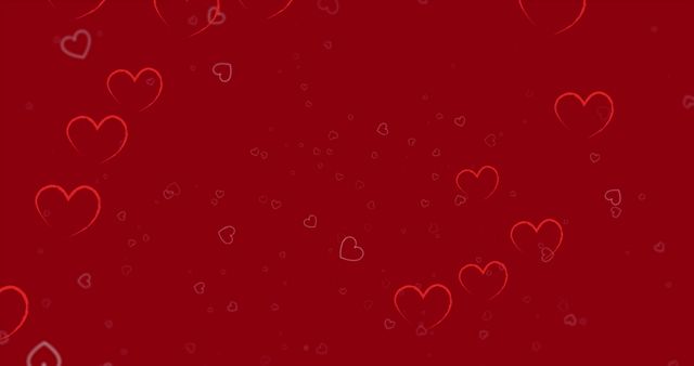 Floating Hearts Red Background Illustration for Valentine's Day - Download Free Stock Images Pikwizard.com