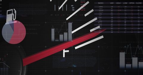Data Overlays on Car Speedometer Interface