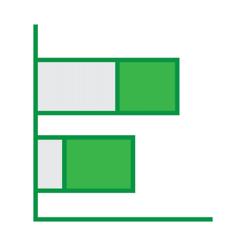 colorful green and grey bar chart on transparent background - Download Free Stock Videos Pikwizard.com