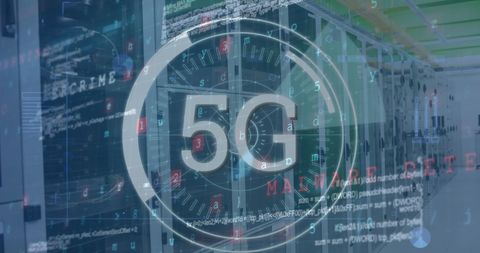 5G Technology Integration in High Security Data Centers - Download Free Stock Images Pikwizard.com