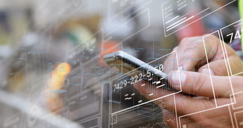 Layers of Digital Data Processing with Smartphone Interaction
