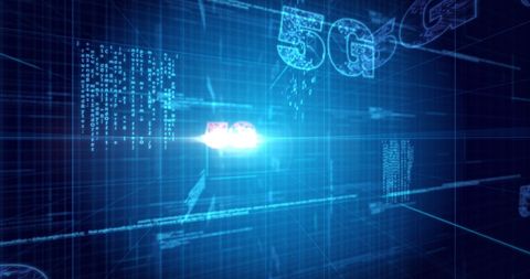 Futuristic Digital 5G Technology Background - Download Free Stock Images Pikwizard.com