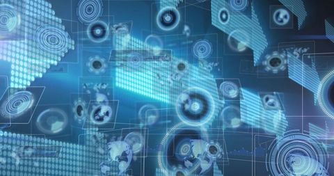 Digital Technology Concept with Scanning Interfaces and Data Visualization - Download Free Stock Images Pikwizard.com