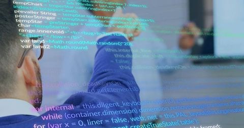 Two Engineers Collaborating on Efficient Coding Project