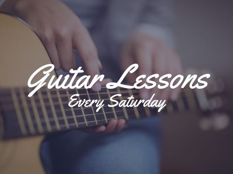Hands Strumming Acoustic Guitar for Music Education Advertisement - Download Free Stock Templates Pikwizard.com