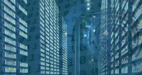 Abstract Data Processing in High-Tech Server Room - Download Free Stock Images Pikwizard.com