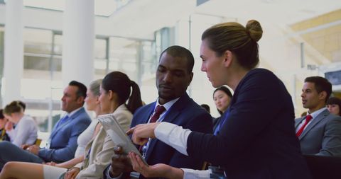 Diverse Business Professionals Engaged at Conference Meeting - Download Free Stock Images Pikwizard.com