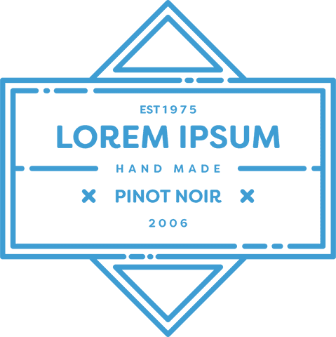 blue badge design with handmade text on transparent background - Download Free Stock Videos Pikwizard.com
