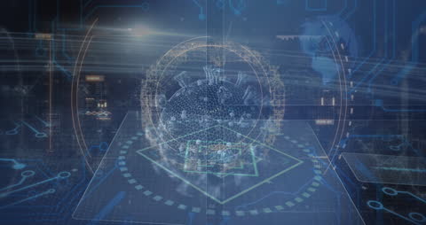 Digital Virus Visualization Over Data with Global Interface