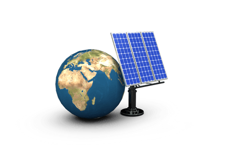 global environmental concept with solar panel on transparent background - Download Free Stock Videos Pikwizard.com