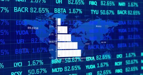 Global Data Processing and Business Analytics Screen - Download Free Stock Images Pikwizard.com